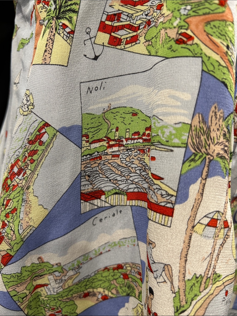 Maeve by Anthropologie silk travel Italy map tank top - Picture 4 of 10